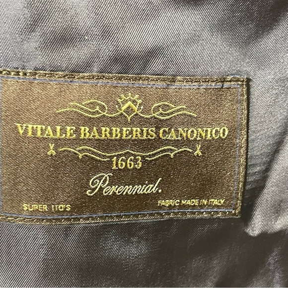 Suitsupply Navy Tailored Fit Lazio single breasted Pure S110's Wool Blazer sz 38 - Picture 14 of 14